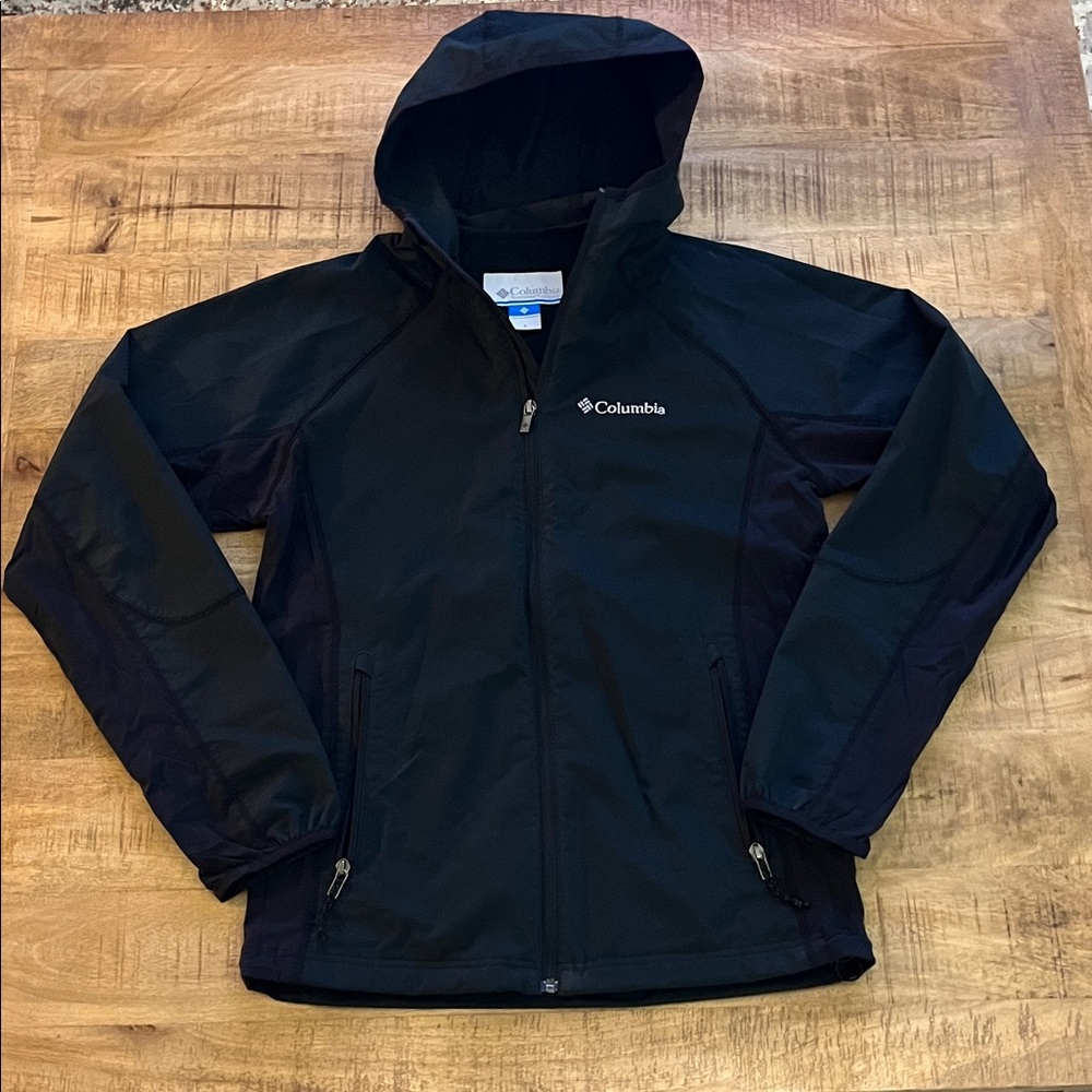 Columbia Midnight Black Hooded Jacket